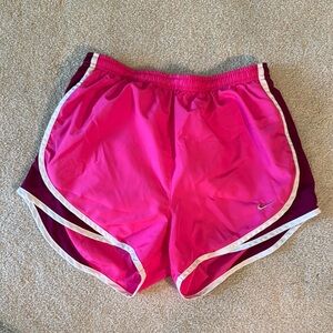 Nike Pink Athletic Tempo Shorts Lightweight Elastic